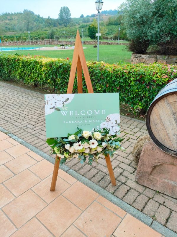 Cartello di Benvenuto Wedding 40x60 cm. PVC - immagine 3