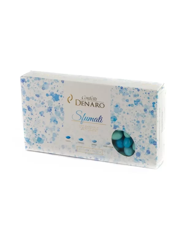 Confetti Sfumati Azzurri Ciocco Mandorla 1 Kg. DENARO