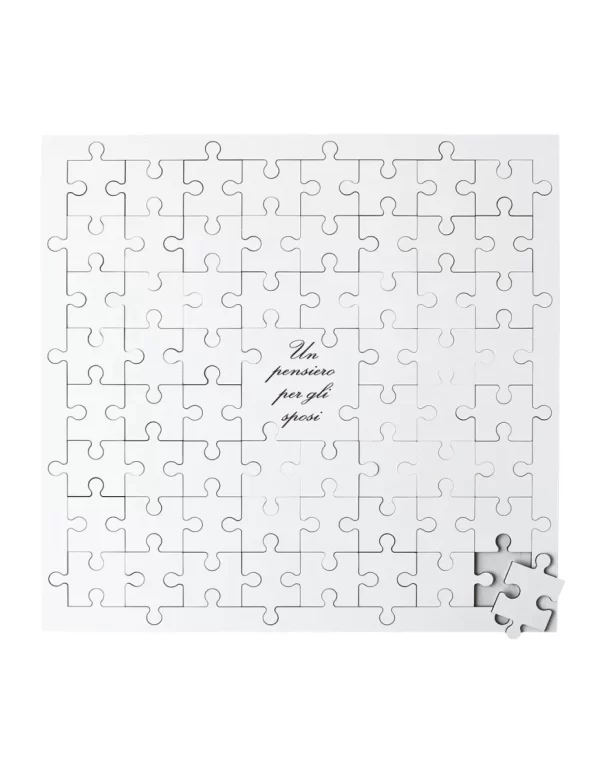 Pannello Guest book puzzle Misura 66 cm. per lato