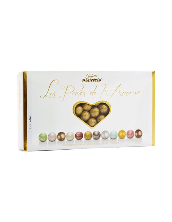 Confetti Nocciola Cioccolato Les Perles Oro 1 Kg. MAXTRIS